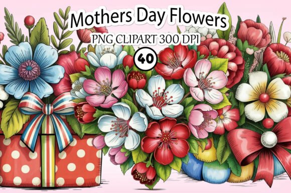 Download Watercolor Mother’s Day Flowers Clipart - Flower Collection