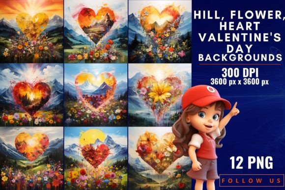 Download Hill, Flower, Heart Valentine's Day - Flower Collection