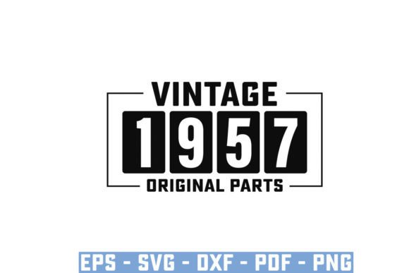 Download Vintage 1957 Original Parts Funny Svg - Premium Resources