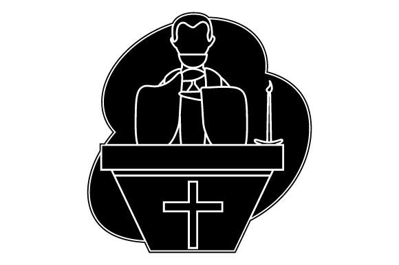 Download Priest Drinking Sacramental Wine Silhouette - Wine silhouette Collection